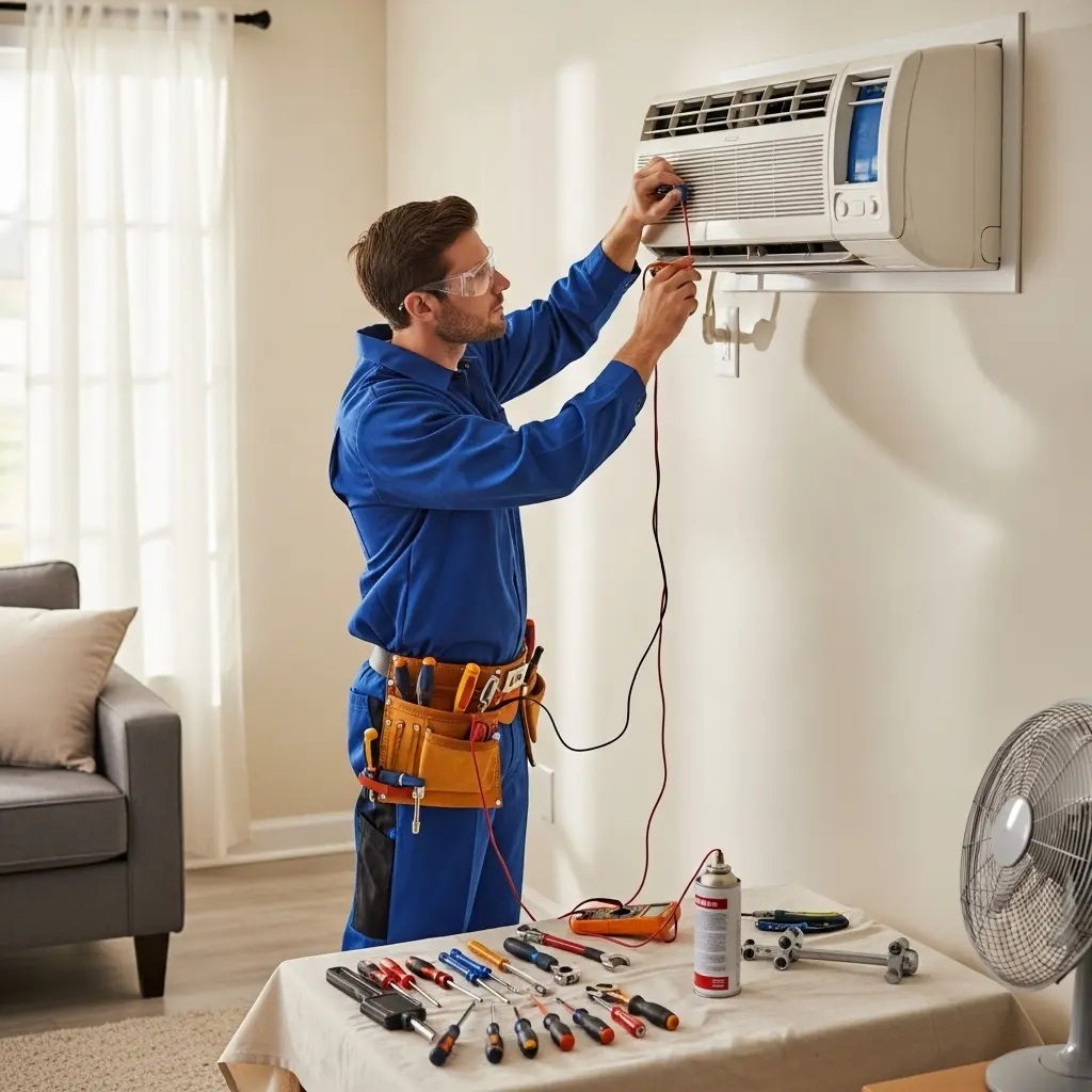 Ayaş Protherm Protherm klima gaz dolumu ve bakım – Enerji verimliliği artırıldı. - Teknik servis örneği